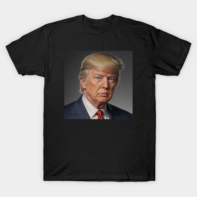 A Portrait of Donald Trump T-Shirt by teeraven